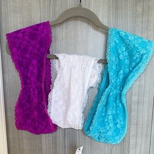 Lace bandeau (3 pack)